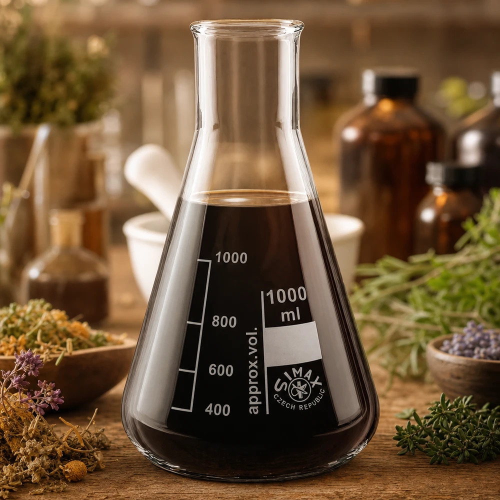 Erlenmeyerkolv 300ml bred hals Erlenmeyerkolv 300 ml med bred hals och gradering för exakta mätningar i laboratoriet