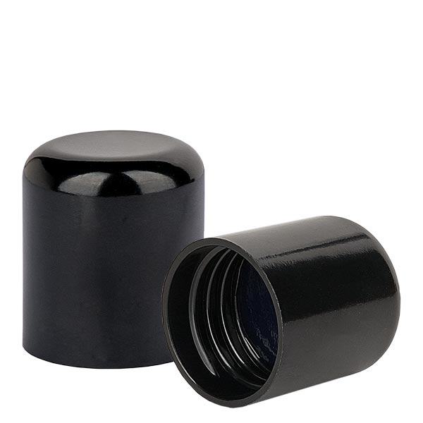 Skruvlock med PE-tätning svart 410/24 standard Skruvlock med PE-tätning svart 410/24 standard