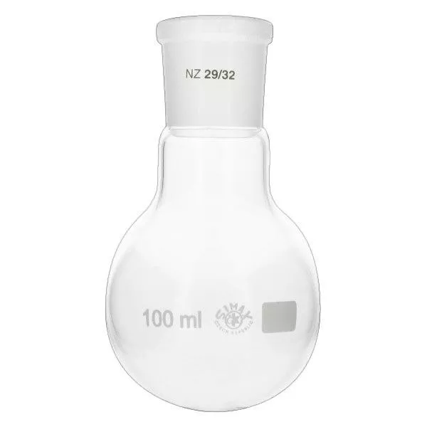 Rundkolv 100 ml med standard slipad fog (29/32)