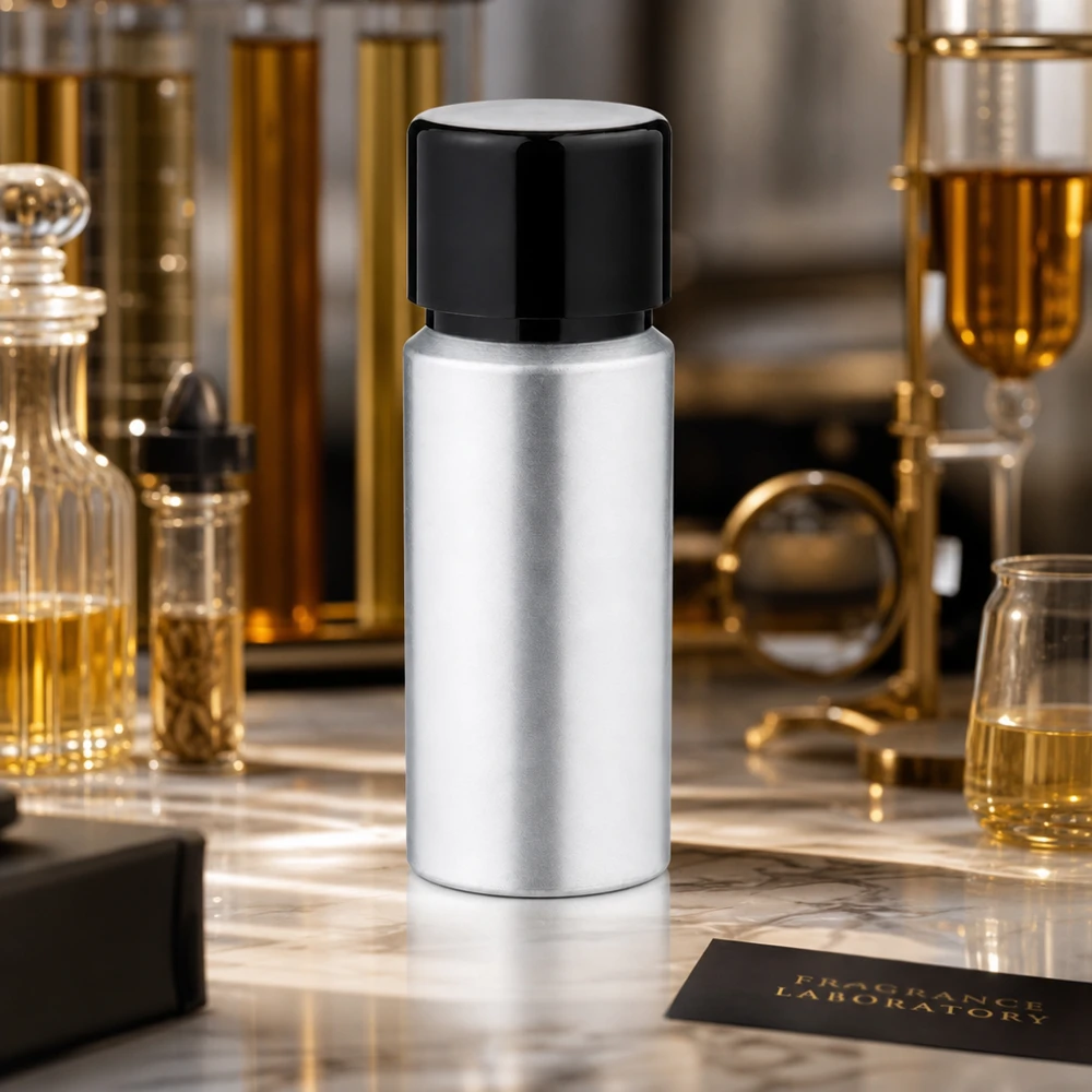 20 ml flaska i betad aluminium med skruvkork Kompakt 20 ml aluminiumflaska med elegant design - perfekt för parfym och doftoljor