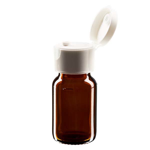 30 ml medicinflaska brun, med flip-top lock ApoGlas 30 ml medicinflaska brun, med flip-top lock ApoGlas