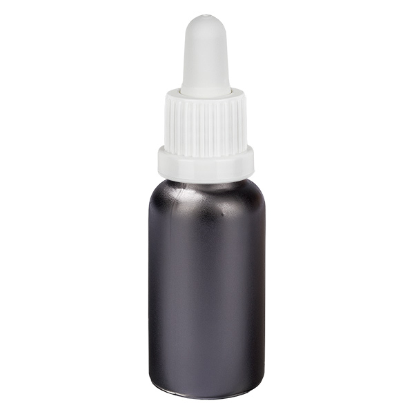 20 ml pipettflaska vit med sabotagesäkert lock BlackLine UT18/20