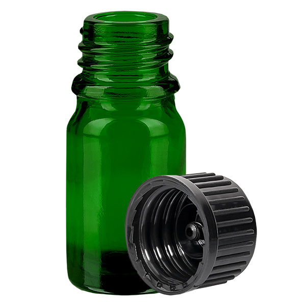 5ml flaska 11mm skruvkork svart standard GreenLine UT18/5 5ml flaska 11mm skruvkork svart standard GreenLine UT18/5