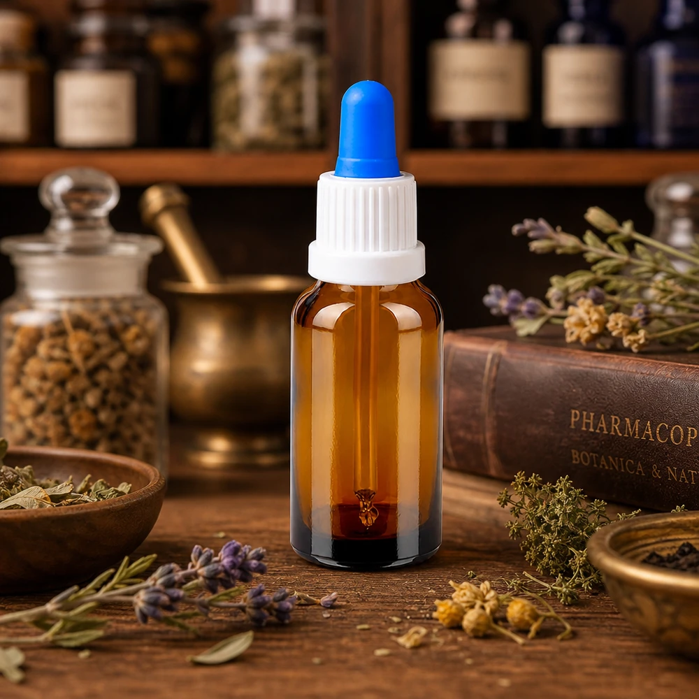 20 ml pipettflaska vit/blå med säkerhetsförslutning BrownLine UT18/20 Kompakt 20 ml pipettflaska BrownLine med exakt UT18/20-gänga för professionell användning