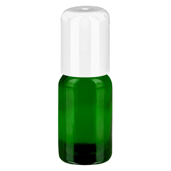10 ml roll-on-flaska vit med standardkork GreenLine UT18/10