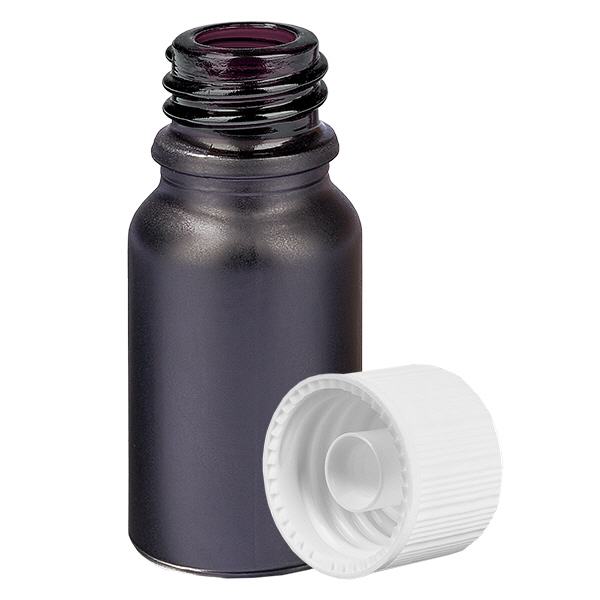 10ml flaska 11mm skruvkork vit Standard BlackLine UT18/10 10ml flaska 11mm skruvkork vit Standard BlackLine UT18/10