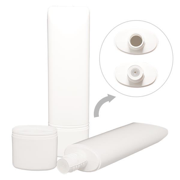 Stand-up rör 50 ml vit HD/LDPE inkl. stand-up lock