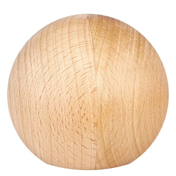 UNiTWIST träkula (bok) för WECK RR80 UNiTWIST bokträkula för WECK RR80 - Detaljerad bild av det naturliga träets struktur och ådring