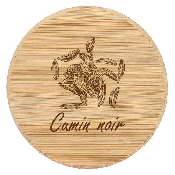 Couvercle en bois "Cumin noir" pour WECK RR60