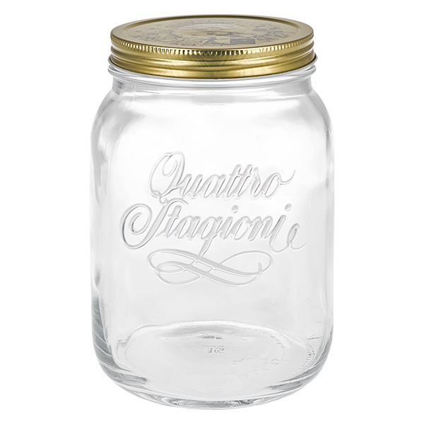 2000ml rund burk "Quattro Stagioni" med lock