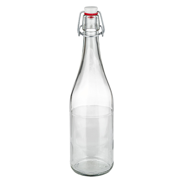 750ml glasflaska + svängbar topp PVC UNiTWIST