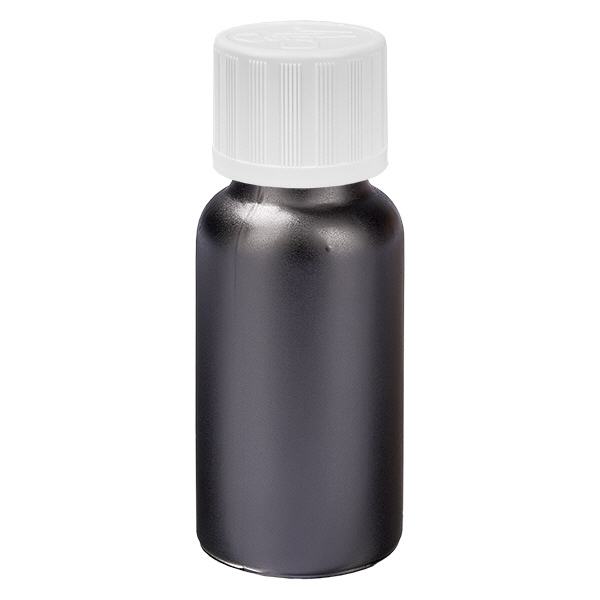 20ml flaska 11mm skruvkork vit standard förslutning BlackLine UT18/20 20ml flaska 11mm skruvkork vit standard förslutning BlackLine UT18/20