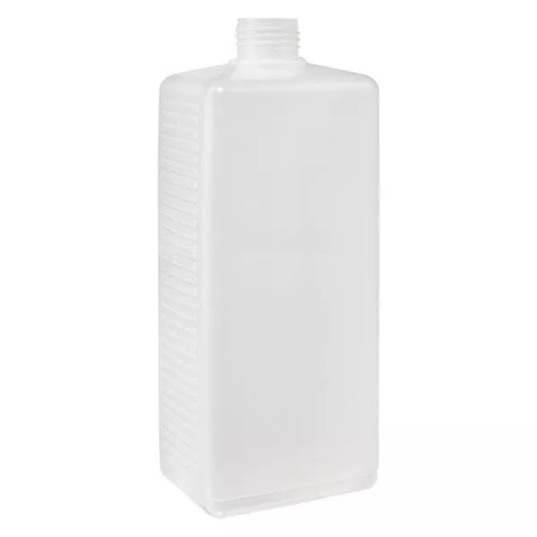 1000 ml kvadratisk flaska PE natur, utan lock 1000 ml kvadratisk flaska PE natur, utan lock