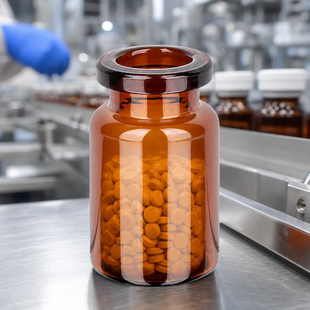 Injektionsflaska brunt glas 5ml Lichtschutzflasche Braunglas 5ml mit kompaktem Fassungsvermögen für feste Arzneiformen
