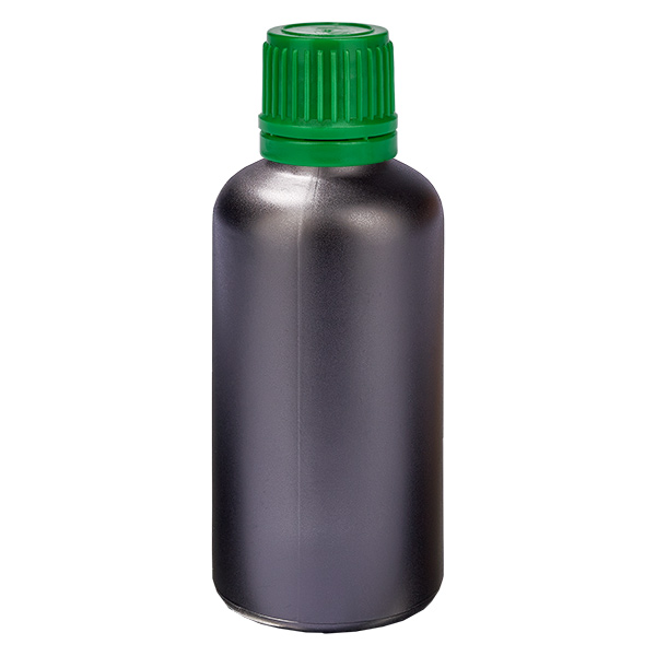 50ml flaska 11mm skruvkork grönt manipulationsskyddat lock BlackLine UT18/50 50ml flaska 11mm skruvkork grönt manipulationsskyddat lock BlackLine UT18/50