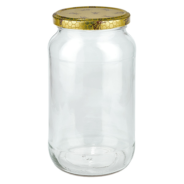 1062ml rund burk + BasicSeal lock honeycomb UNiTWIST