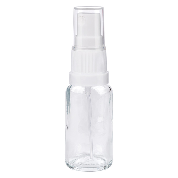 20ml Sprayflaska vit/transparent standardlock ClearLine UT18/20 20ml Sprayflaska vit/transparent standardlock ClearLine UT18/20
