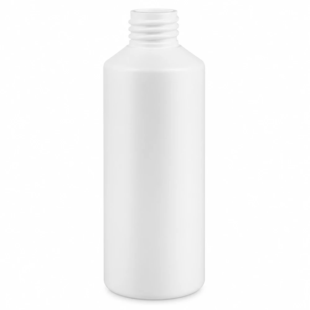 Apoteksflaska HDPE 100ml vit, utan lock Vit HDPE-apotekflaska, 100 ml, utan lock, för farmaceutiska tillämpningar