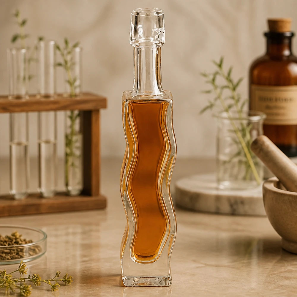 40 ml glasflaska Anna fylld med gyllene honung apotekarstil växtbaserad dekoration naturlig kök homeopati atmosfär