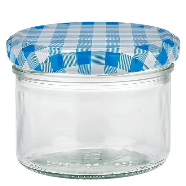 230 ml cylinderburk + BasicSeal-lock blå/vit