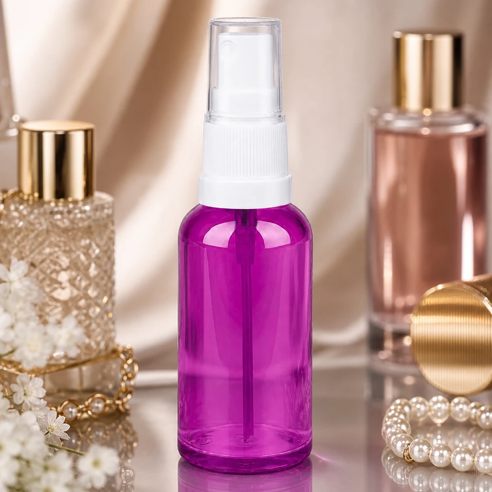 50ml sprayflaska vit/transparent Standard PurpleLine UT18/50 Högkvalitativ 50 ml PurpleLine sprayflaska i elegant lila för professionellt bruk