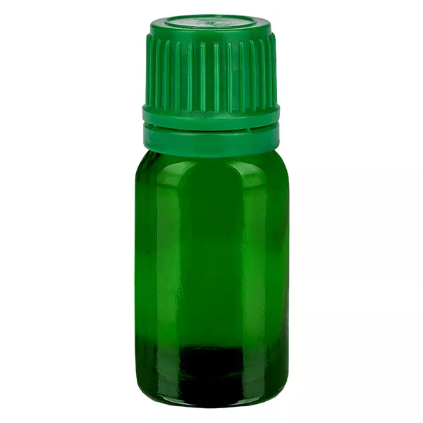 10ml flaska 11mm skruvkork grönt sabotagesäkert lock GreenLine UT18/10 10ml flaska 11mm skruvkork grönt sabotagesäkert lock GreenLine UT18/10