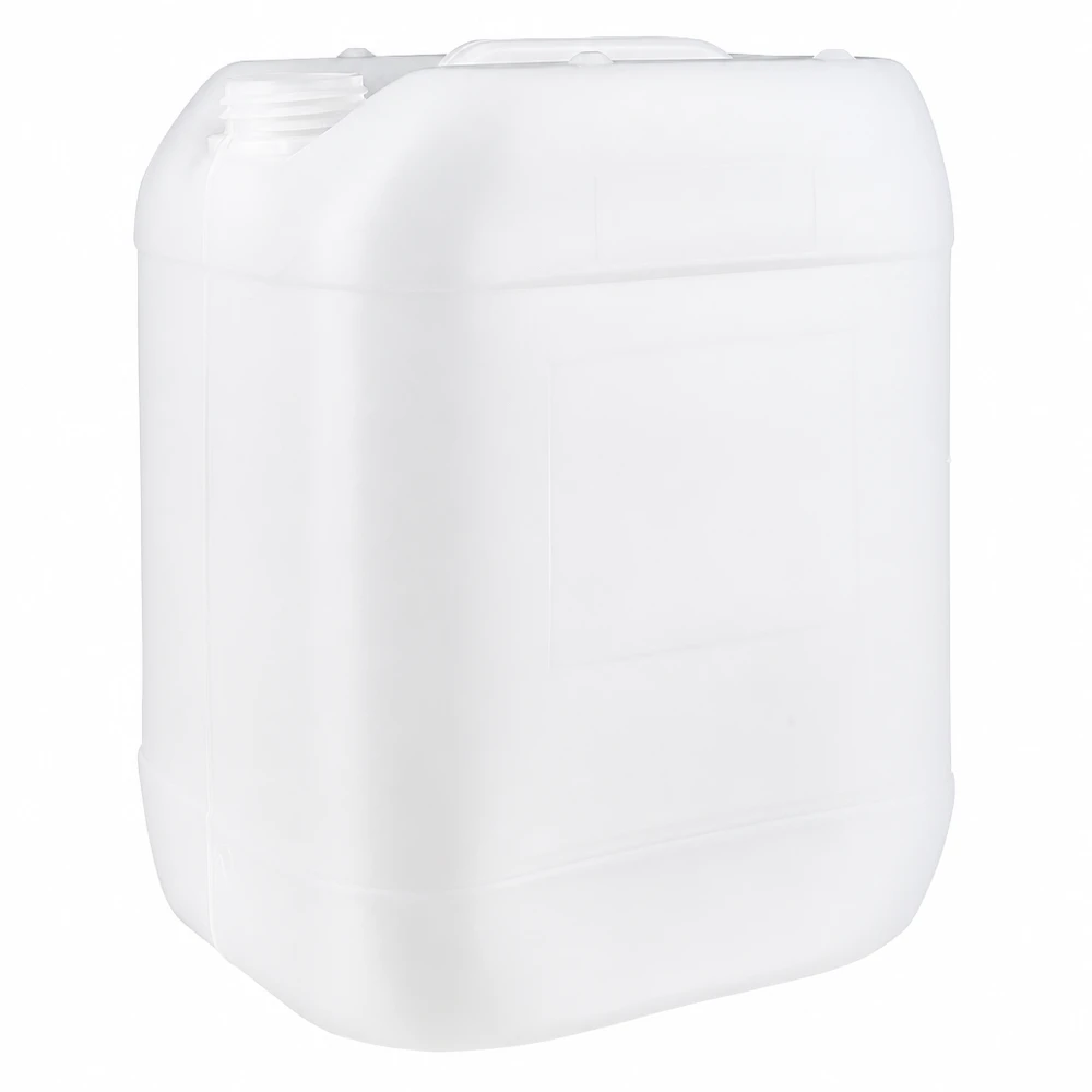 Dunk 20 liter utan lock Vit plastdunk på 20 liter utan lock, tillverkad av HDPE, för säker förvaring av vätskor