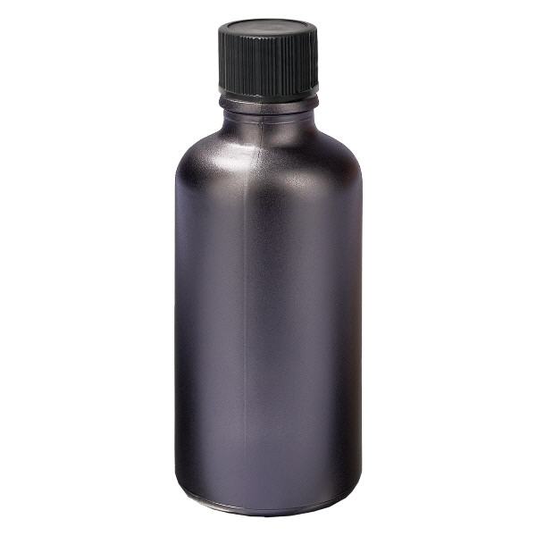 50ml droppflaska 1mm svart standardkork BlackLine UT18/50 50ml droppflaska 1mm svart standardkork BlackLine UT18/50