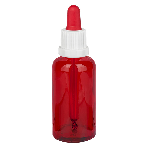 50 ml pipettflaska vit/röd med säkerhetsförslutning RedLine UT18/50 50 ml pipettflaska vit/röd med säkerhetsförslutning RedLine UT18/50