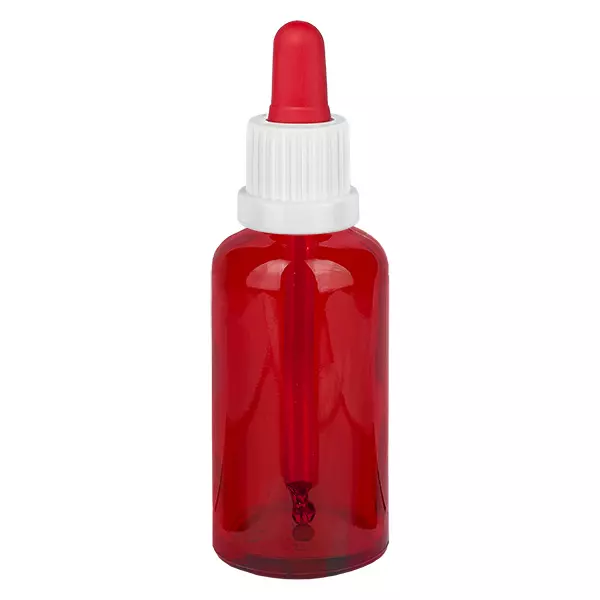 50 ml pipettflaska vit/röd med säkerhetsförslutning RedLine UT18/50 50 ml pipettflaska vit/röd med säkerhetsförslutning RedLine UT18/50