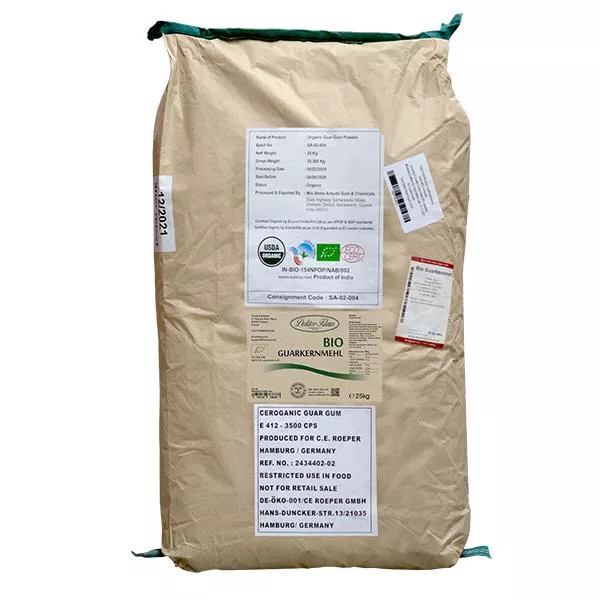 Guargummi ekologiskt 25kg Doktor-Klaus bulkförpackning. Guargummi ekologiskt 25kg Doktor-Klaus bulkförpackning.