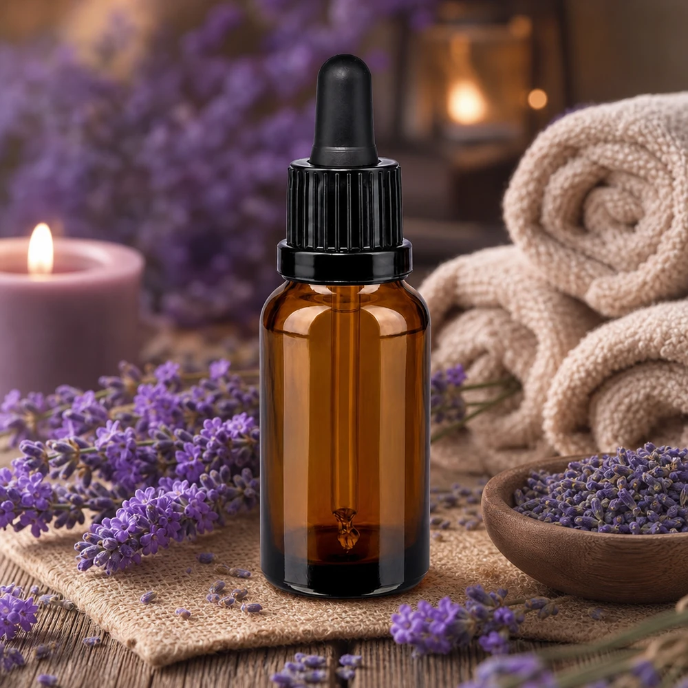 20 ml pipettflaska svart med tamperförslutning BrownLine UT18/20 20 ml pipettflaska av UV-skyddande bärnstensfärgat glas med svart pipett för säker förvaring