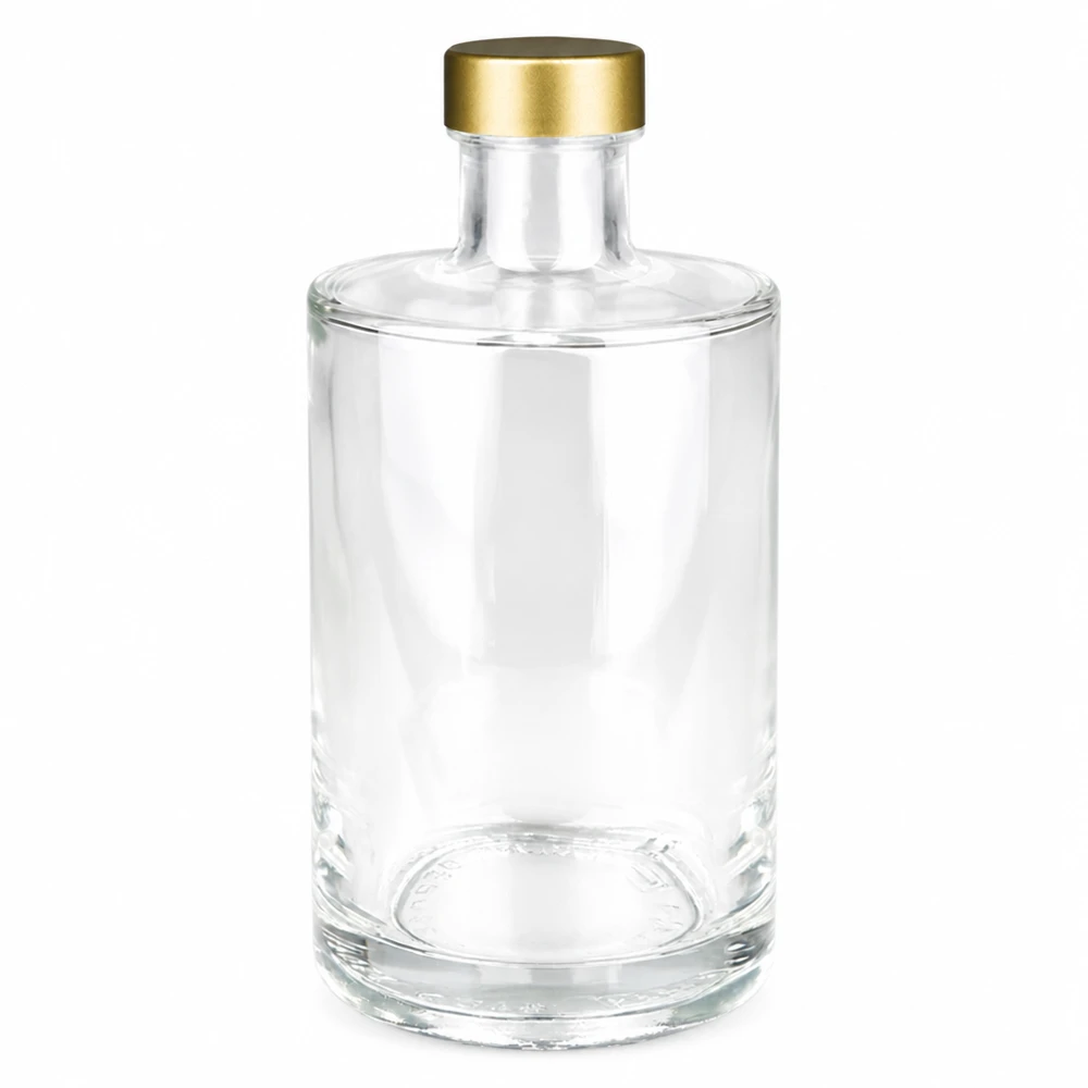 375 ml glasflaska Sam + skruvkork guld UNiTWIST® 375ml glasflaska Sam med guld UNiTWIST skruvkork transparent tom Produktfoto