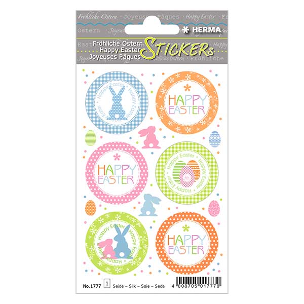 Toppklistermärken "Påskhälsningar" (12 klistermärken)