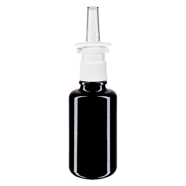 Apoteksflaska violett 30ml näsförstoftare vit standard Apoteksflaska violett 30ml näsförstoftare vit standard