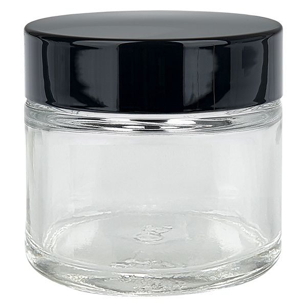 Glasburk 60ml klar med UNiTWIST-insatslock Glasburk 60ml klar med UNiTWIST-insatslock