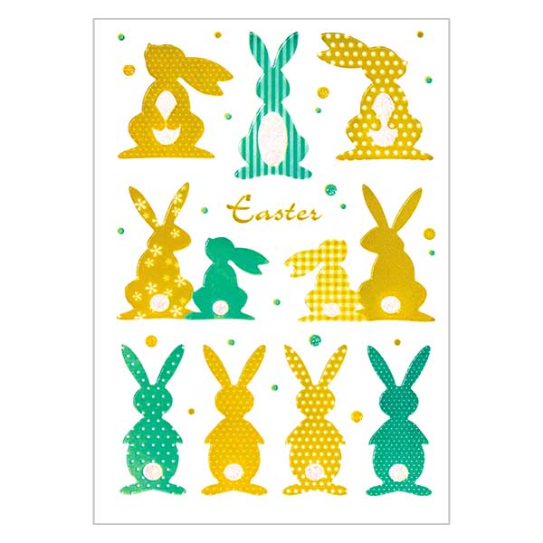 "Guldkanin" klistermärken (10 klistermärken med glitter) "Guldkanin" klistermärken (10 klistermärken med glitter)