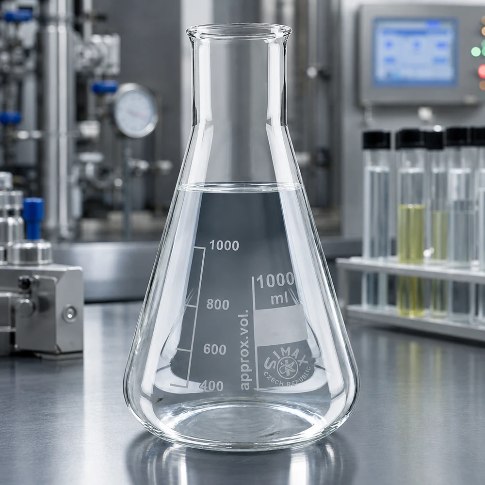 Erlenmeyerkolv 100 ml med bred hals Transparent Erlenmeyerkolv 1000 ml med konisk form och bred hals för säker hantering