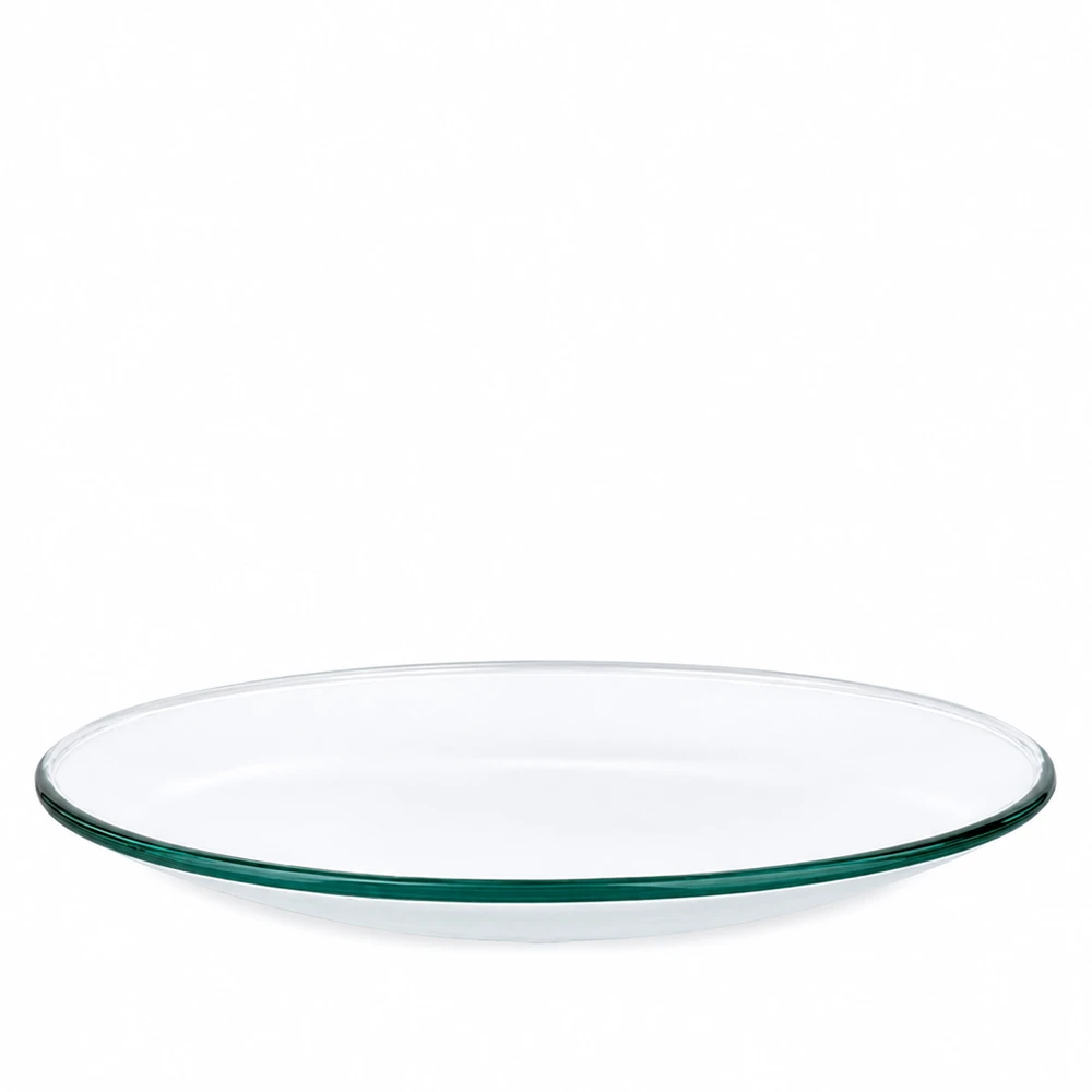 Klockformad glasskål ø70 mm Rund klockglasskål av transparent glas med 70 mm diameter för laboratoriebruk
