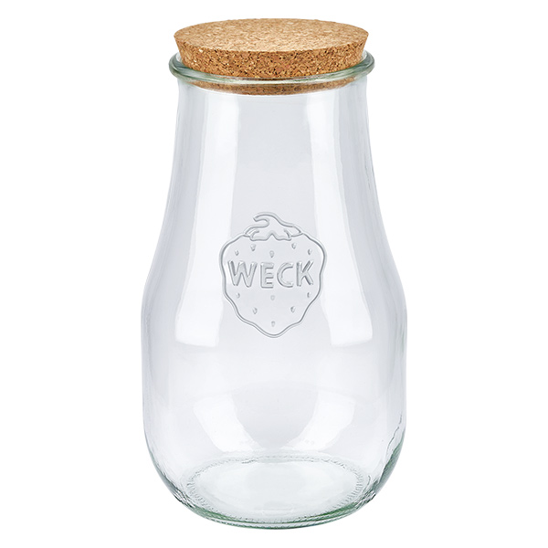 2700ml tulpanburk WECK RR100 med naturkork