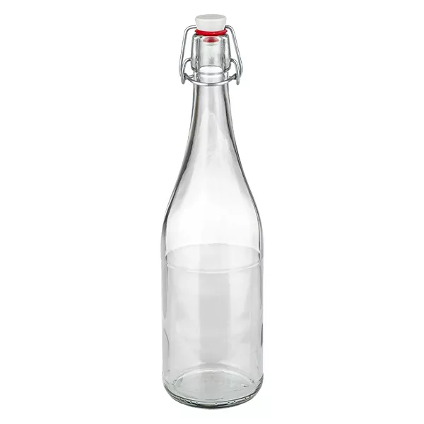 750 ml glasflaska + porslin med svängbar topp UNiTWIST