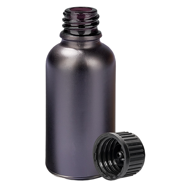 30ml flaska 11mm skruvkork svart standard BlackLine UT18/30 30ml flaska 11mm skruvkork svart standard BlackLine UT18/30