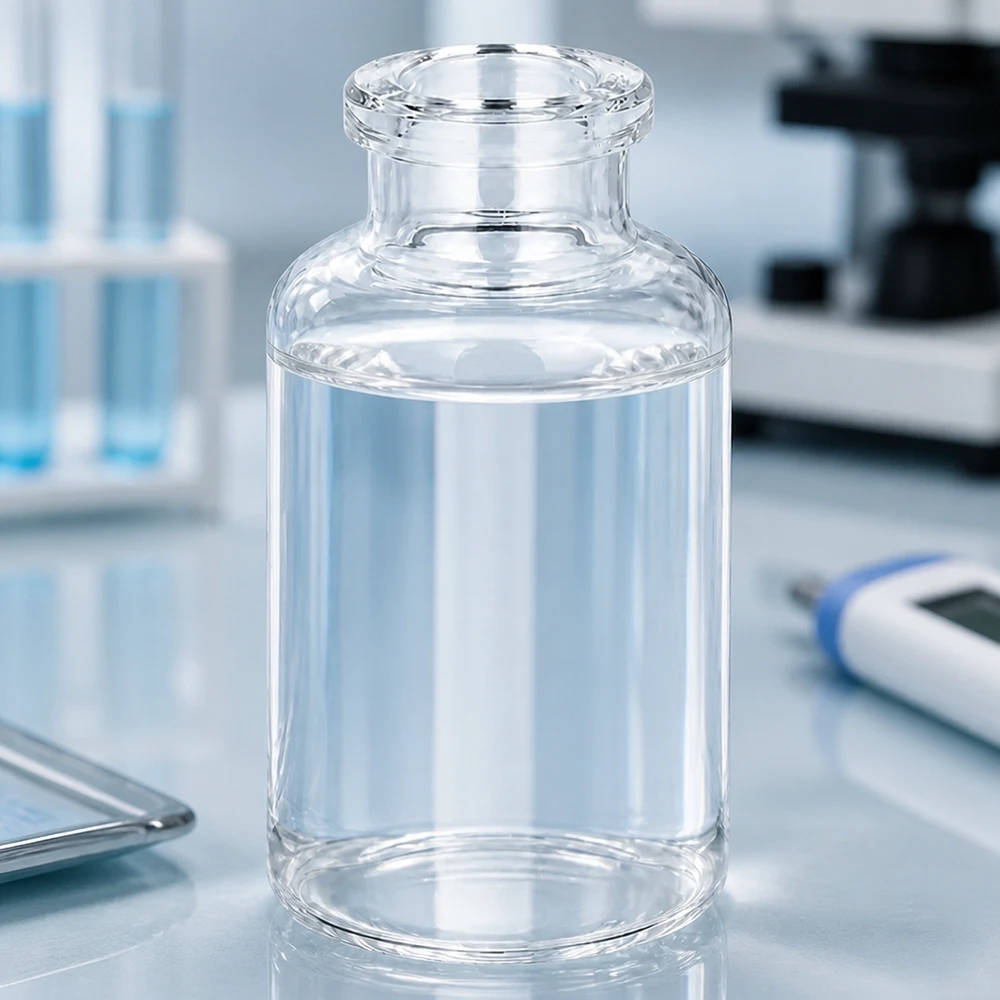 Injektionsflaska klart glas 20ml Kleine Klarglas-Injektionsflasche 20ml für sterile Arzneimittelabfüllung im Labor