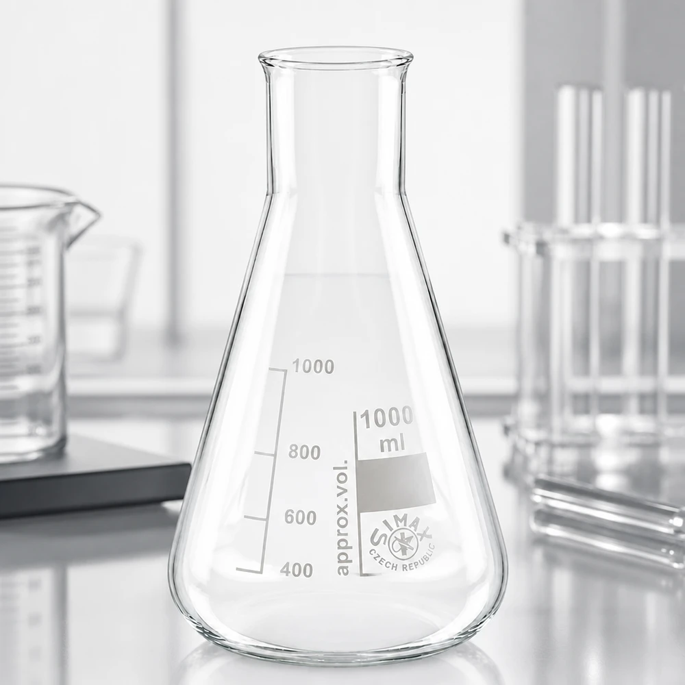 Erlenmeyerkolv 1000ml bred hals Erlenmeyerkolv 1000ml bred hals