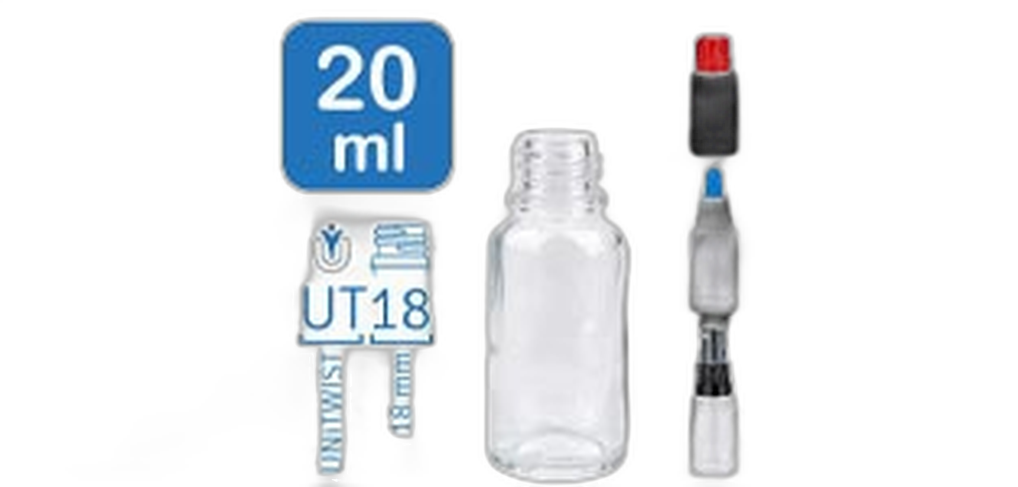 ClearLine apoteksflaskor 20 ml UT18