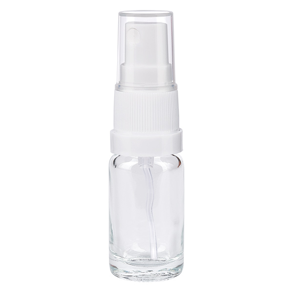 10ml Sprayflaska vit/transparent standardlock ClearLine UT18/10 10ml Sprayflaska vit/transparent standardlock ClearLine UT18/10