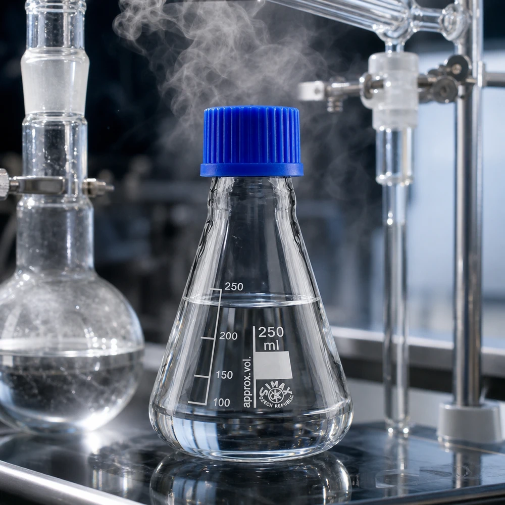 Erlenmeyerkolv 250 ml med praktisk milliliterskala för exakt volymbestämning i laboratoriet