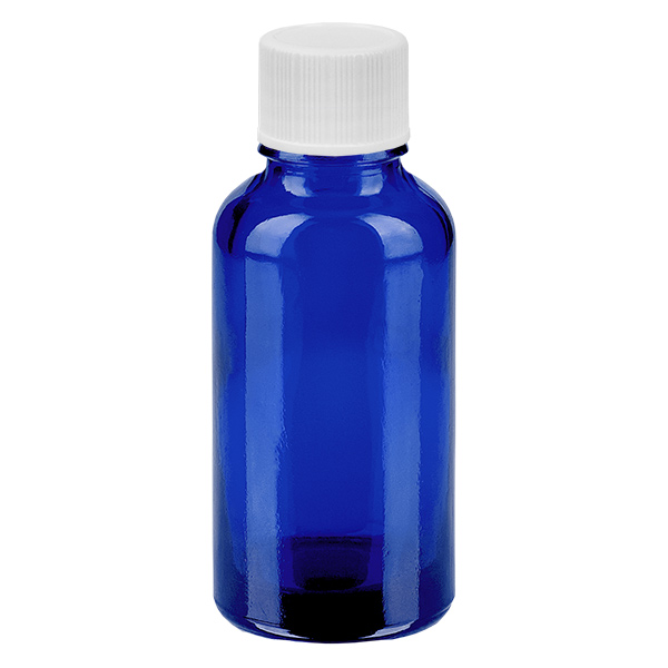 30 ml flaska 11 mm skruvkork vit Standard BlueLine UT18/30