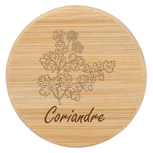 Couvercle i trä "Coriandre" till WECK RR60 Couvercle i trä "Coriandre" till WECK RR60