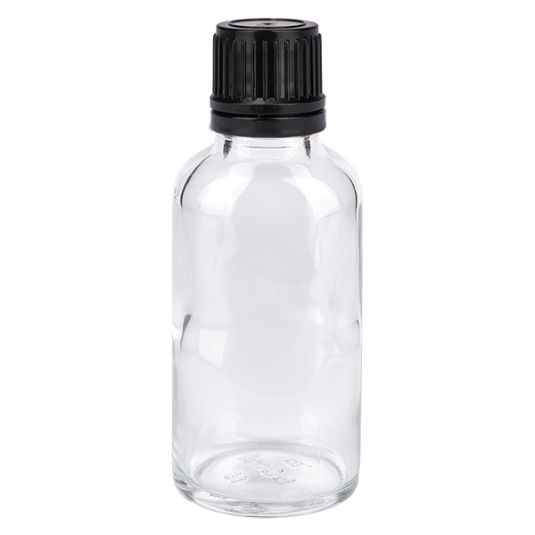 20ml Droppflaska 1mm svart med manipuleringsbart lock ClearLine UT18/20